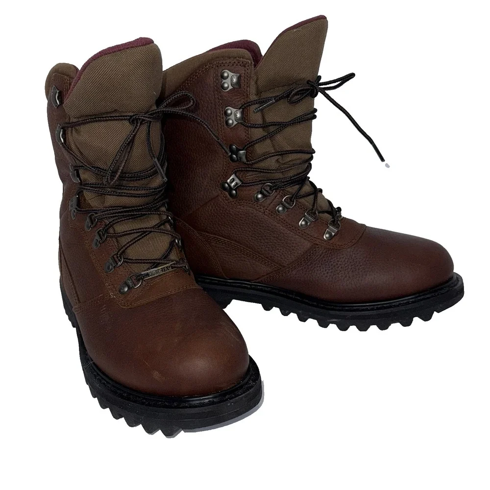 Cabela's Men's Iron Ridge 800 Gram Hunting Boots Gorpcore Grunge Sz 10.5 D Trail